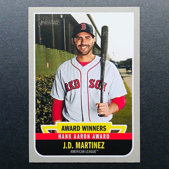 J.D. Martinez - 2019 Topps Heritage Award Winners #AW-9 - Picture 1 of 2